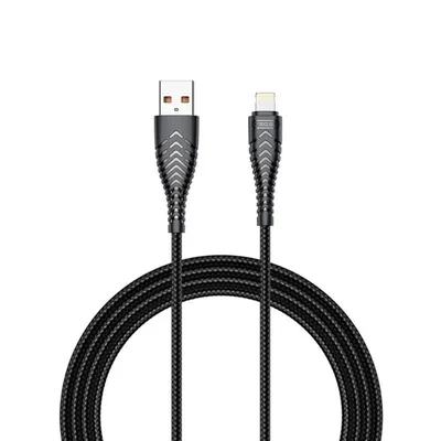 Kabel USB-A nach Lightning VEGER 2.0 1,2 m Schwarz