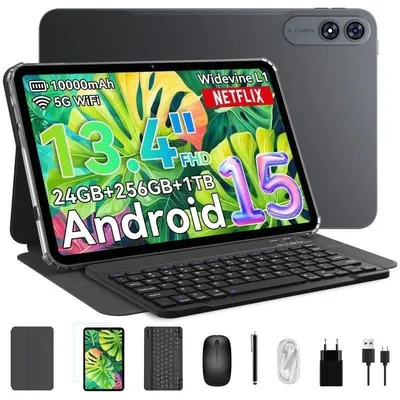 Tablet VekfulPC T60 Pro WiFi 13,4" 24GB 256GB Grau mit Tastatur und Stylus Pen