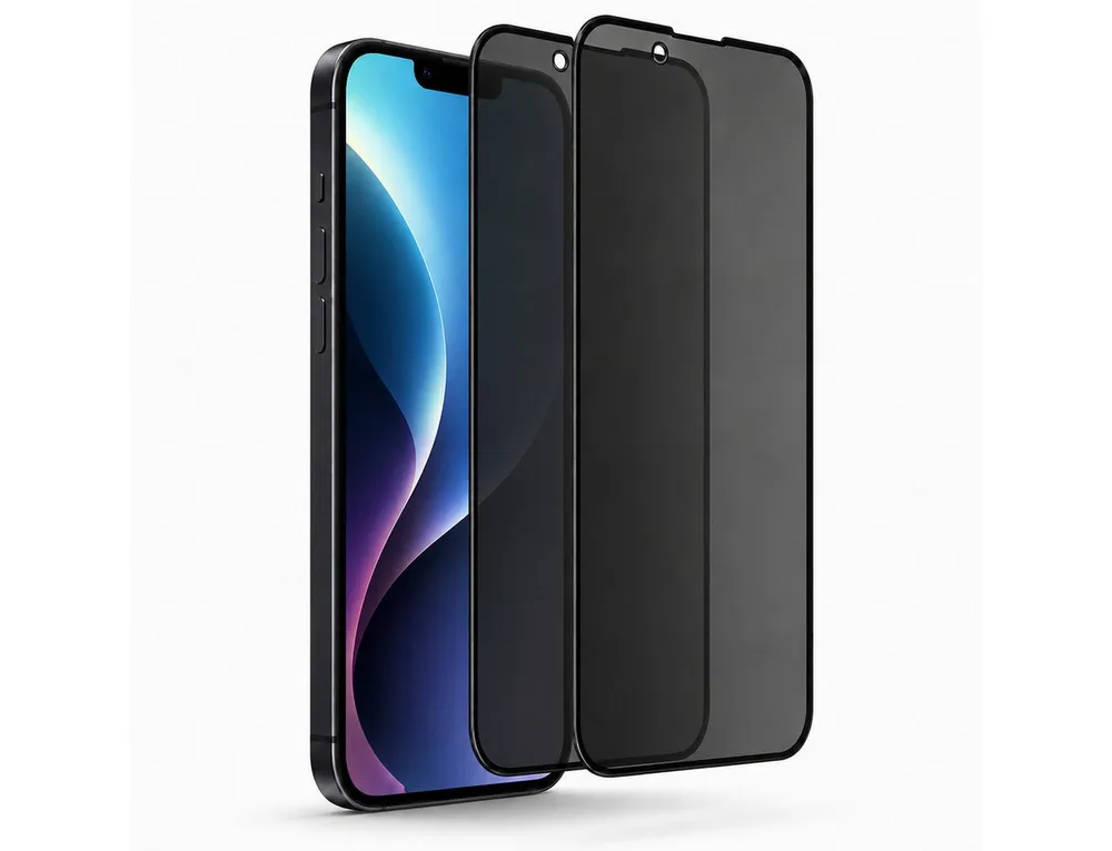 Ventarent Displayschutzglas Privacy Schutzglas für iPhone 13 Serie für Apple iPhone 13 mini, 2er Set, 2 Stück, 9H Hartglas, oleophobe Beschichtung, casefreundlich