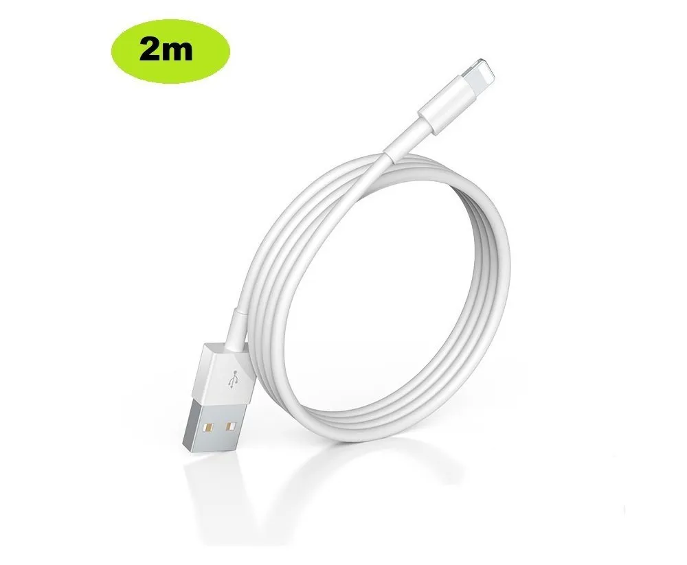 Ventarent Ladekabel passt für iPhone 6 7 8 11 12 13 14 X Xs Xr Pro Max Plus Mini Smartphone-Kabel, Lightning, USB-A (200 cm), 2 Meter Ladekabel