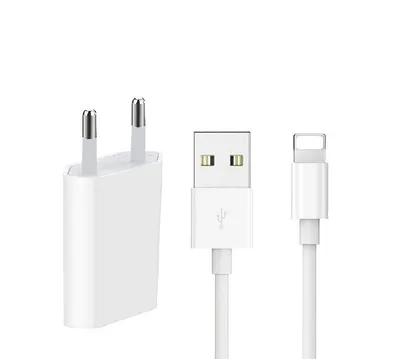 Ventarent Ladeset passt für iPhone 6 7 8 11 12 13 14 X Xs Xr Xs Max Mini iPad USB-Ladegerät (500,00 mA, Set, 2-tlg., 1x Adapter USB-A + 1x Ladekabel USB-A auf Lightning, Netzteil 10 Watt)