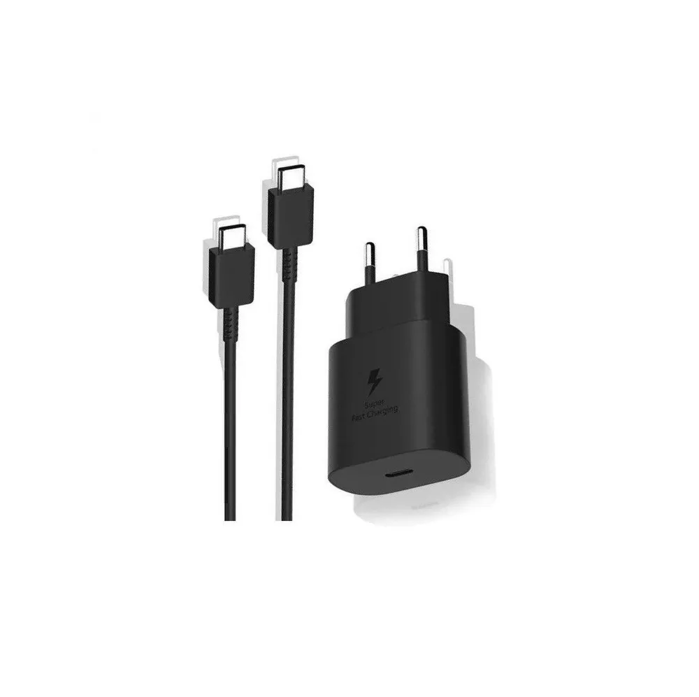 Ventarent Schnellladeset USB C für Google Pixel 9 Pro, 8, 7, 6, 5, 4 XL Smartphone-Ladegerät (2,77 mA, Set, 2-tlg., 1x Ladekabel 1 Meter + 1x Adapter 25 Watt USB-C, Fast Charging)