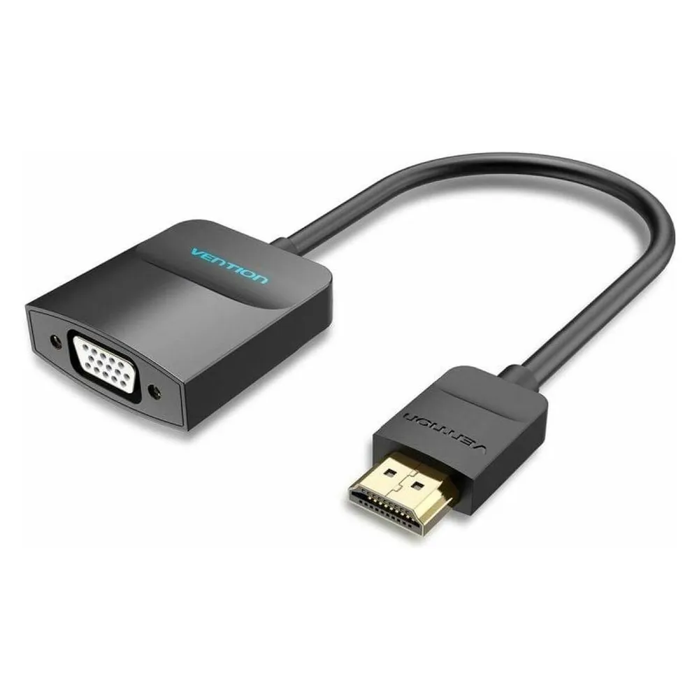 Vention 0,15 m HDMI-auf-VGA-Adapter mit Audio, Micro-USB und Full HD 60 Hz Auflösung