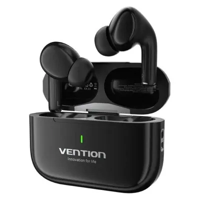 Kopfhörer Vention kabellos Bluetooth 5.4 mit Touchsteuerung und IPX4 wasserfest schwarz