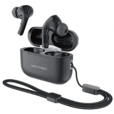 Kopfhörer Vention kabellos Bluetooth 5.4 mit Touchsteuerung und IPX4 wasserfest schwarz
