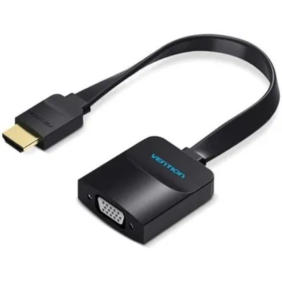 Vention 74346 HDMI auf VGA/Micro USB/Klinke 3,5mm Konverter 0,2m Schwarz