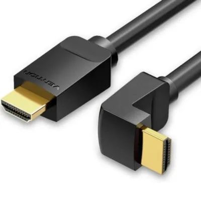 HDMI 2.0 Kabel Vention 4K 60Hz Gewinkelt 90° 1m Schwarz