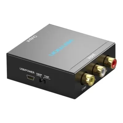 Vention AEFB0 RCA auf HDMI USB Konverter Metall Schwarz 1080p