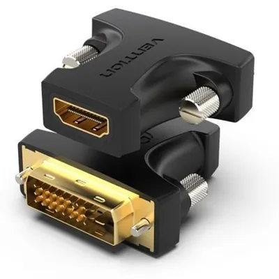 Vention AILB0 HDMI-Buchse auf DVI 24+1 Stecker Adapter 1080p 60Hz PVC Schwarz