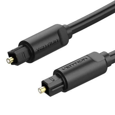 Vention Glasfaser-Audiokabel Toslink 1,5 m Schwarz