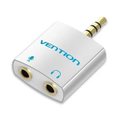 Audio-Splitter Vention BDBW0 Jack 3,5 mm Aluminium vergoldet