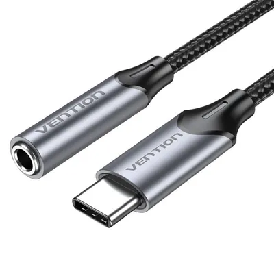 Audioadapter Vention BGMHA Jack 3.5mm Buchse USB Typ-C Stecker 10cm Grau Audioadapter Vention BGMHA Jack 3.5mm Buchse USB Typ-C Stecker 10cm Grau