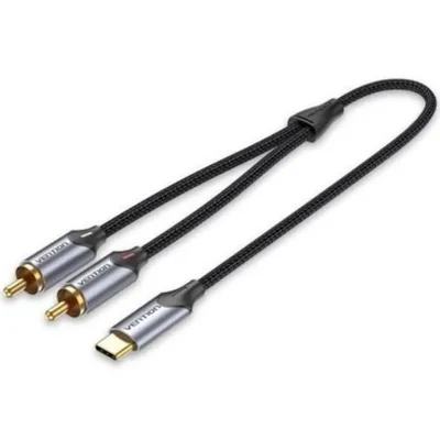 Kabel Vention USB-C zu 2 RCA 1,5m Grau Kabel Vention USB-C zu 2 RCA 1,5m Grau