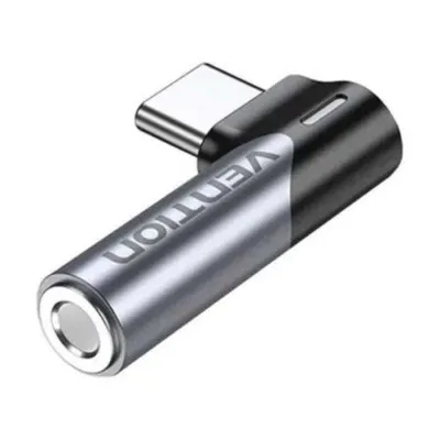 Adapter Vention BGWH0 3,5 mm Buchse auf USB-C Stecker Grau