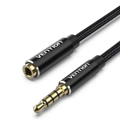 Kabel Verlängerung Vention BHCBG Jack 3,5 mm TRRS 1,5m Schwarz Kabel Verlängerung Vention BHCBG Jack 3,5 mm TRRS 1,5m Schwarz