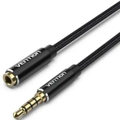 Audiokabel Vention BHCBL 10m Stereo Jack 3.5mm Male-Female Schwarz