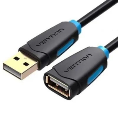 USB-Verlängerungskabel Vention CBCBI USB 2.0 Macho - Hembra 3m Schwarz