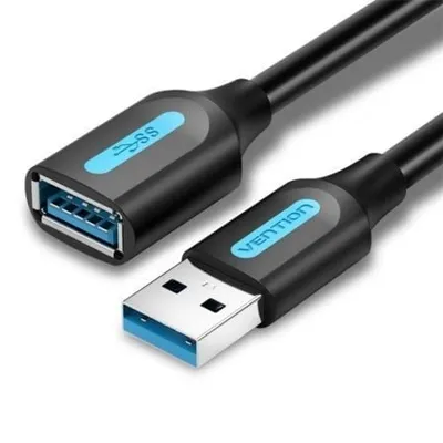 Vention CBHBH USB 3.0 Kabel Stecker-Buchse 5Gbps 2m Schwarz