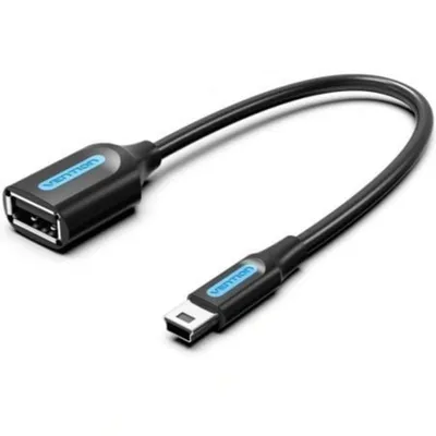 USB-Kabel Vention CCTBB OTG Mini-B männlich zu A weiblich 15cm USB 2.0 480MbpsUSB-Kabel Vention CCTBB OTG Mini-B männlich zu A weiblich 15cm USB 2.0 480Mbps