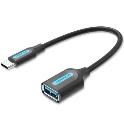 Vention CCVBB USB 3.1 Typ-C Stecker auf USB 3.0 Buchse Adapter Schwarz