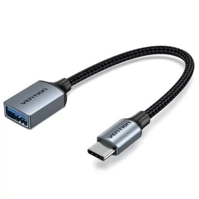 Vention CCXHB 15 cm USB-C auf USB-A Buchse 5 Gbit/s Nickelgraues Kabel