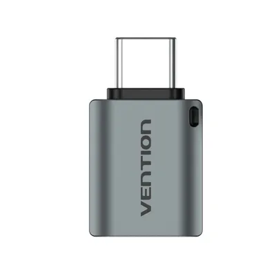 Vention CDQH0 Aluminium Grau 5Gbps USB C Adapter Typ-C Stecker auf USB A Buchse