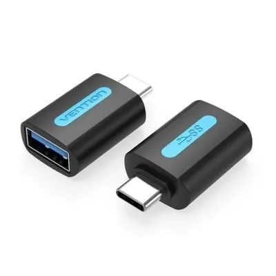 Vention CDUB0 USB 3.0 Typ-C Stecker auf USB A Buchse Adapter Schwarz 5Gbps 3A