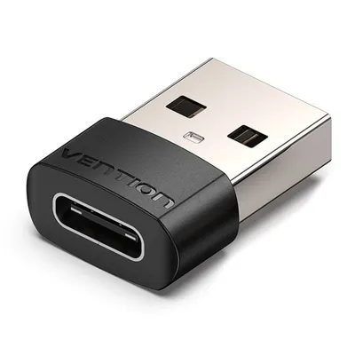 Vention CDWB0 USB 2.0 Typ-A-Stecker auf USB-Typ-C-Buchse, Schwarz