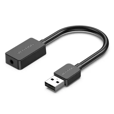 Soundkarte Vention CDZB0 USB Macho 16 Bit 2x Jack 3.5 mm Schwarz