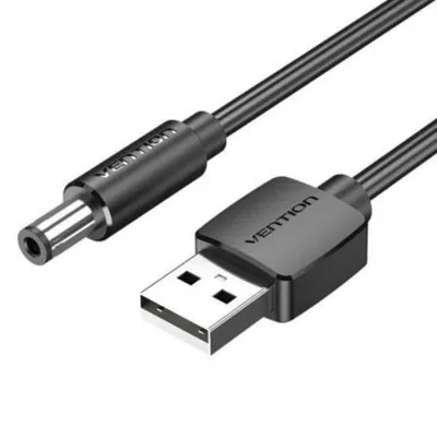 Netzkabel Vention CEXBG USB A 2.0 auf DC 3.5mm 1,5m Schwarz