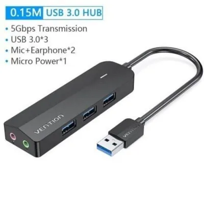 Hub Vention 3 Ports 500 Mbit/s Modell CHIBB mit externer Soundkarte