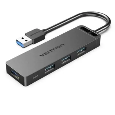Hub Vention 4 Ports USB 3.0 5 Gbps CHLBF MicroUSB PD 1m