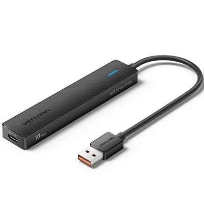 Vention CHSBB HUB 5 in 1 USB-A auf USB-C 3.2 Gen2x2/USB-A 3.2 Gen2x2/USB-C 10G 0,15 m Schwarz