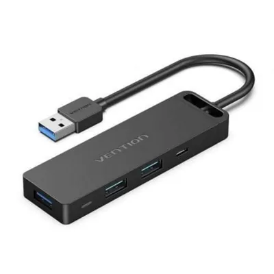 Docking USB 3.0 Vention CHVBB 3xUSB 1xMicroUSB PD 1xKartenleser Schwarz