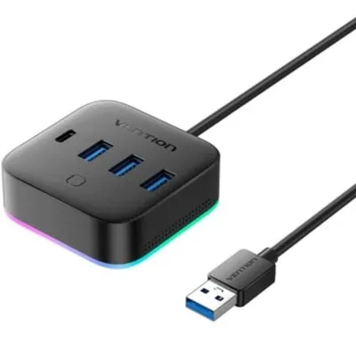 Hub Vention 5 Ports USB 3.0 5 Gbps Modell CHZ mit USB-C PD und RGB