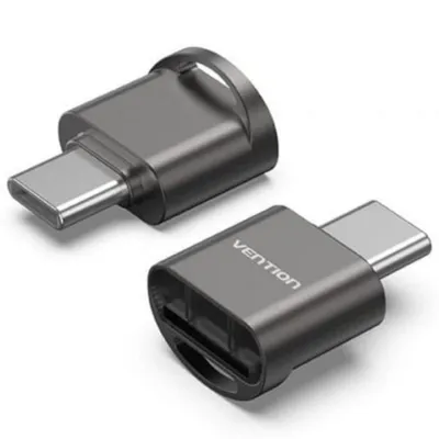 MicroSD Kartenleser Vention CLMH0 USB Typ-C Grau MicroSD Kartenleser Vention CLMH0 USB Typ-C Grau