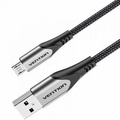 Kabel USB 2.0 Vention COAHH 2m microUSB Stecker reversibel 3A 480Mbps grau