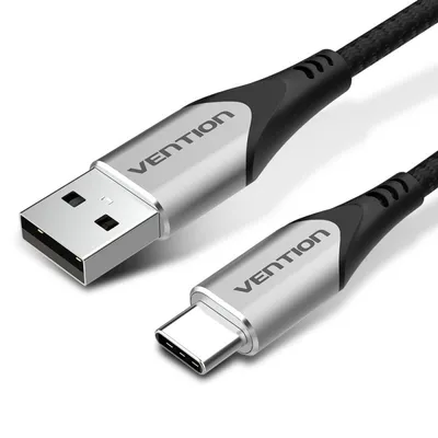 Vention Kabel USB-C auf USB 2.0 Stecker/Stecker 3A 2m Grau