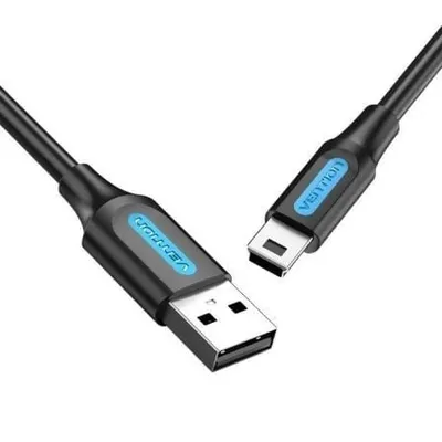 Vention USB-Kabel COMBF USB 2.0 A-Mini B 1 m 480 Mbit/s 10 W Schwarz