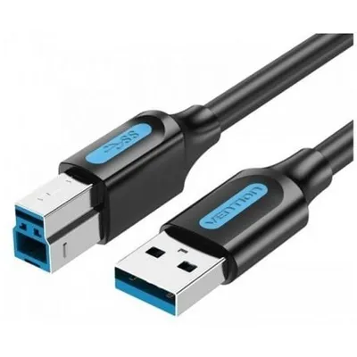 Vention USB-Kabel COOBF USB 3.0 Typ-B Stecker 1m 5Gbps Schwarz