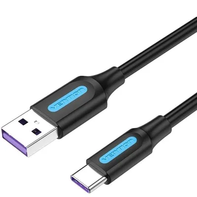 Vention CORBG-Kabel USB 2.0-Stecker auf USB-C-Stecker, 1,5 m, Schwarz