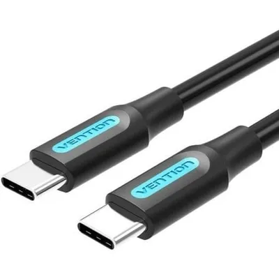 Vention COSBD USB-C-Kabel 60 W/480 Mbit/s 0,5 m, Schwarz, PVC, TPE