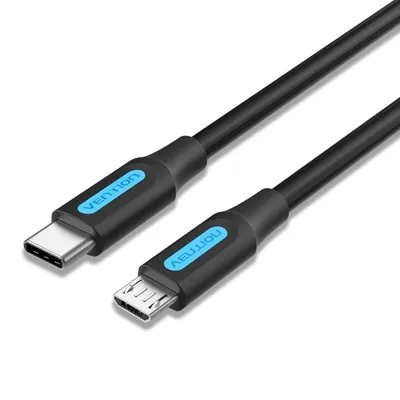 Vention COVBG USB Type-C Stecker auf MicroUSB Stecker Kabel 1,5m Schwarz