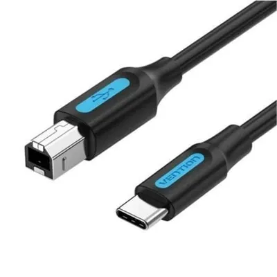 Vention CQUBH 2.0 USB-C-Kabel Typ-B-Stecker auf Typ-C-Stecker, 2 m, 480 Mbit/s, geschirmt