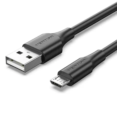 Vention CTIBD USB 2.0-Stecker auf MicroUSB-Stecker-Kabel, 50 cm, Schwarz