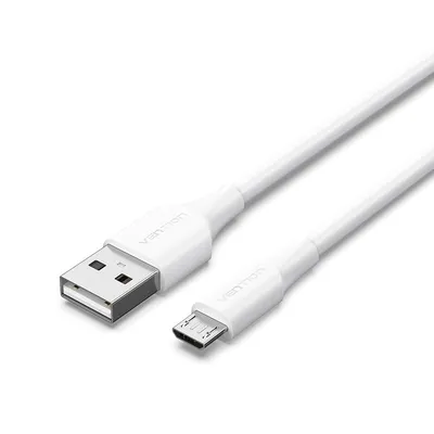 Vention CTIWF USB 2.0-Stecker auf MicroUSB-Stecker-Kabel, 1 m, Weiß