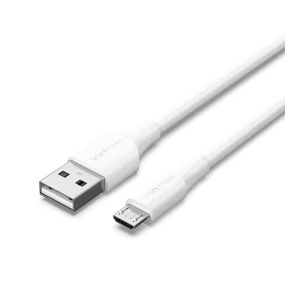 Vention CTIWH USB 2.0-Stecker auf MicroUSB-Stecker-Kabel, 2 m, Weiß