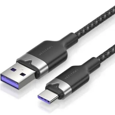 USB 2.0 Kabel Vention CTOBH USB-C auf USB-A 2m 100W 480Mbps Schwarz