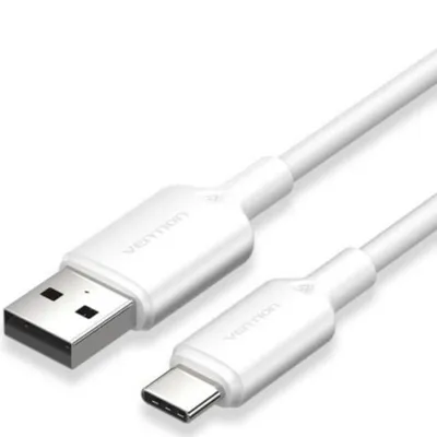 USB 2.0 Typ-C Kabel Vention CTQWF Macho auf USB Macho 1m Weiß 60W 480Mbps USB 2.0 Typ-C Kabel Vention CTQWF Macho auf USB Macho 1m Weiß 60W 480Mbps