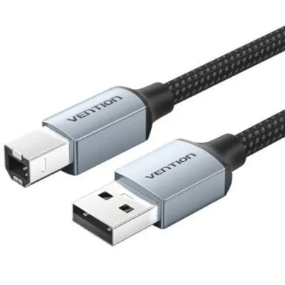 USB-Druckerkabel Vention CTT Hochgeschwindigkeits-USB 2.0 5m Grau USB-Druckerkabel Vention CTT Hochgeschwindigkeits-USB 2.0 5m Grau